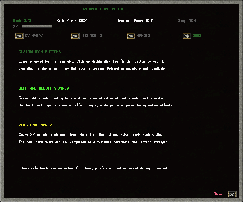 Authentic Codex of Resonance guide page